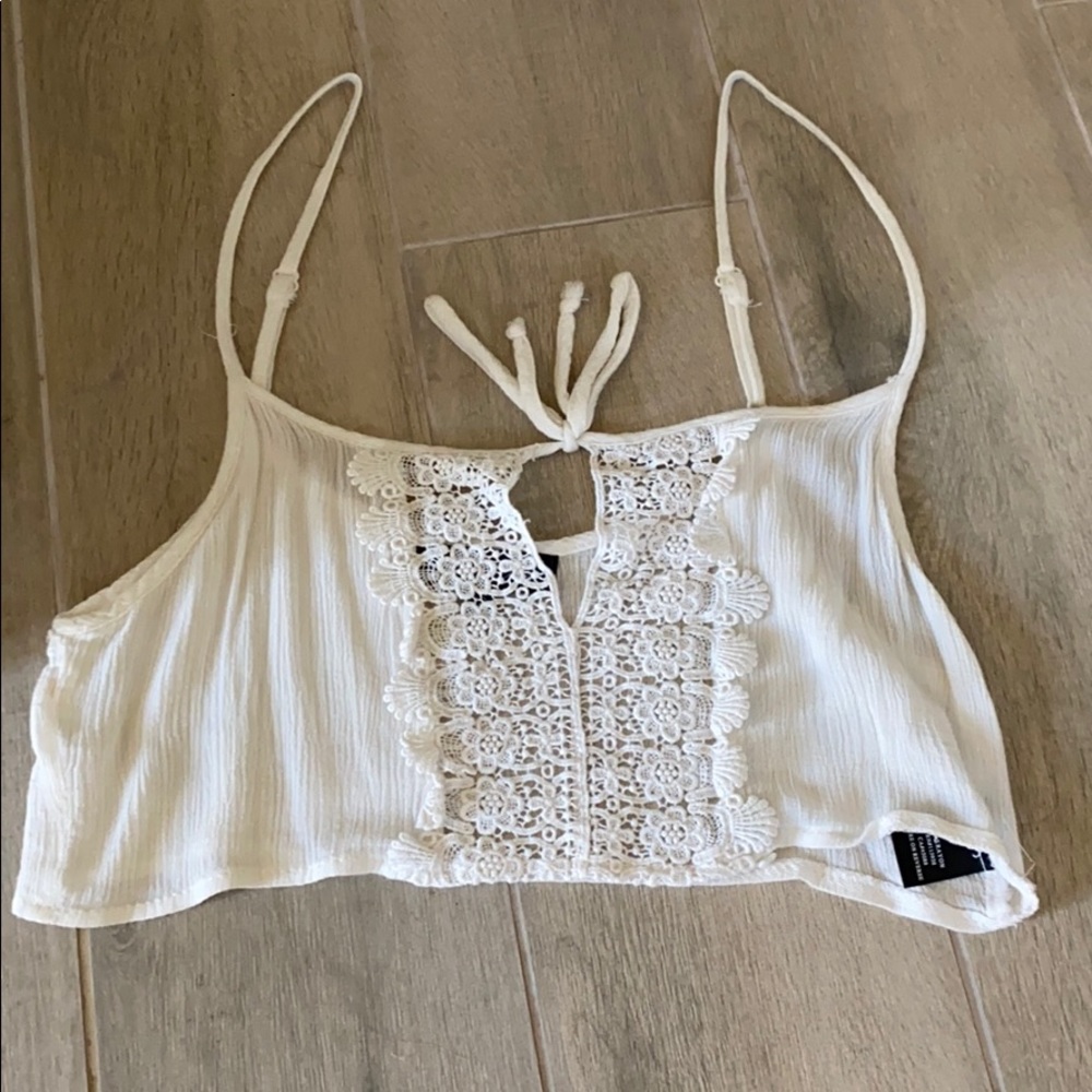 Extra small white crop top from mieeilon